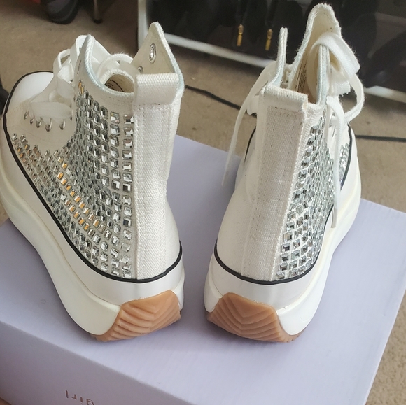 Madden Girl Winona White/Multi platform sneakers - Picture 2 of 6